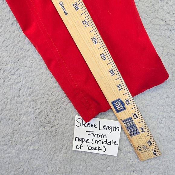 Croft Barrow Jacket Women M Red Double Breasted Softshell Peacoat Preppy Coastal - Picture 5 of 9